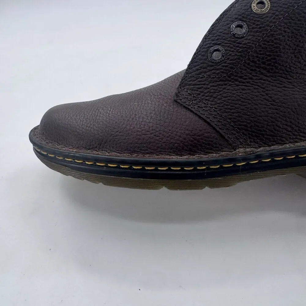 Dr. Martens Sussex Dark Brown Pebbled Leather Men's Size US 11 Chukka Boots